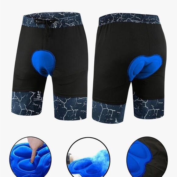 SZ XL Men's Mountain Bike Shorts 3D Padded Bicycle Cycling Shorts Quick Dry - Picture 3 of 7